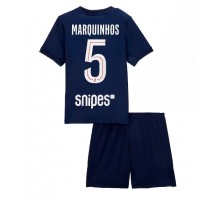 Paris Saint-Germain Marquinhos #5 Koszulka Podstawowa dzieci 2025-26 Krótki Rękaw (+ krótkie spodenki)